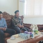 Ketua KPU Pessel Aswandi dan Anggota KPU Pessel Syafijal Chan Saat Berkoordinasi dengan Dinkes Pessel